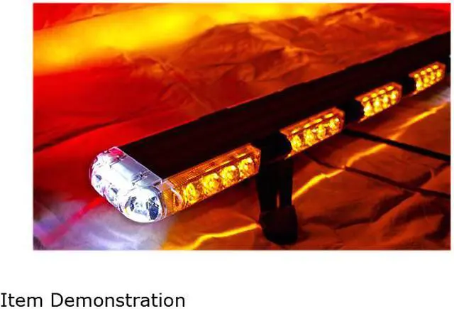 Alt view image 7 of 7 - 56“ 86 LED Emergency Flashing Light Bar Warning Truck Tow Wrecker Strobe Amber/White