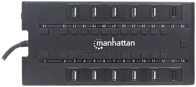 Alt view image 3 of 4 - Manhattan Products 163606 Mondohub II 28 Port Usb Hub