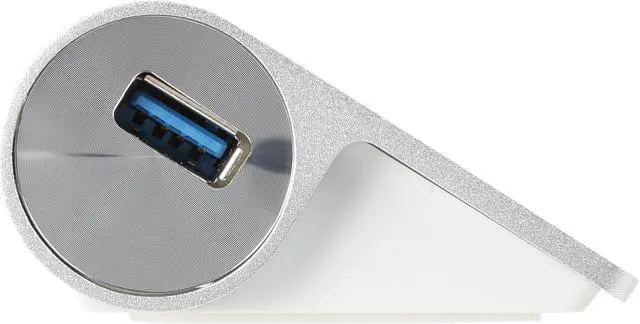 Alt view image 2 of 4 - Powered USB HUB, ORICO Aluminum 7 Port Super Speed USB3.0 Hub with 24W(12V/2A) Power Adapter and 3.3Ft. USB3.0 Cable Cord for iMac MacBook PC Laptop