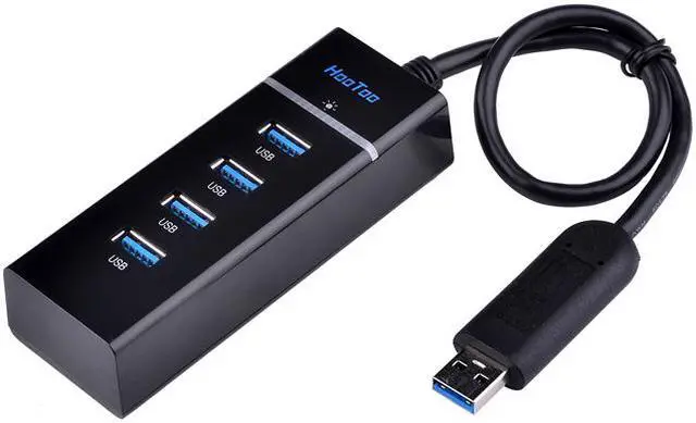 Main image of HooToo® HT-UH007 USB 3.0 HUB (4 Port, Bus-Powered, Built-in 1ft USB 3.0 Cable)