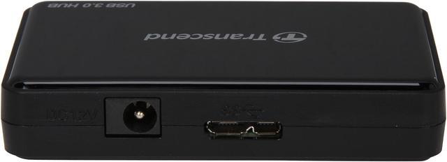 Alt view image 4 of 6 - Transcend 4-port USB 3.0 Hub w/ Power Adapter model # TSHUB3K, Supports IOS Fast Charging