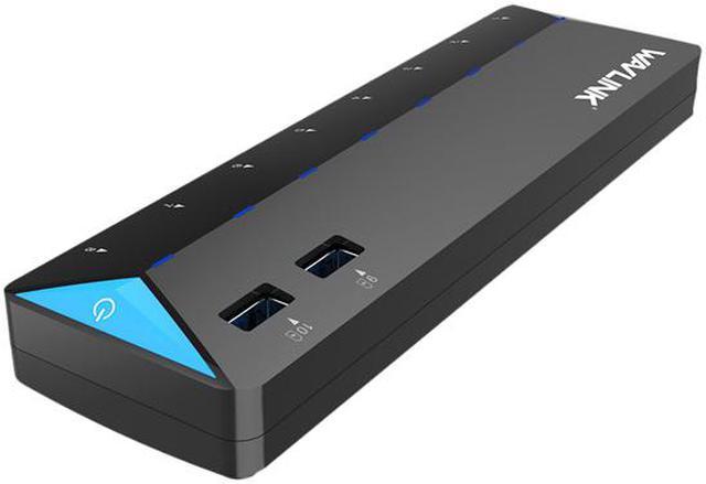 10 Ports USB Hub 3.0 Powered Aluminium - USB Hub Charger - Multiple Port -  USB Splitter Hub with Power Adapter 12V/5A/60W - for Laptop, PC,Flash  Drives, HDD,Hard Drive,Mouse,XPS,Xbox,Keyboard 