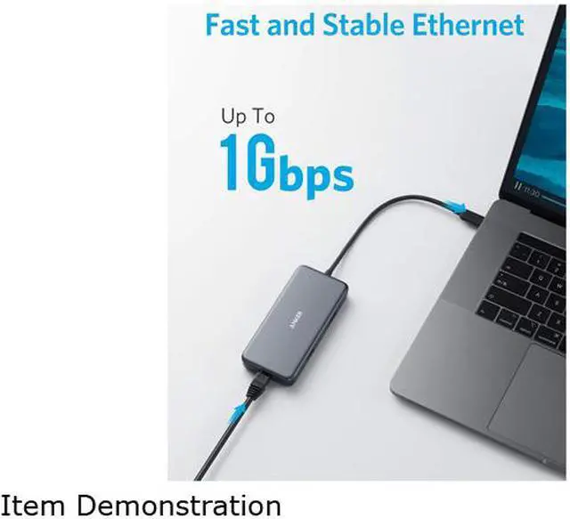 Alt view image 5 of 7 - Anker USB C Hub Adapter, PowerExpand+ 7-in-1 USB C Adapter, with 4K USB C to HDMI, 60W Power Delivery, 1Gbps Ethernet, 2 USB 3.0 Ports, SD and microSD Card Readers, for MacBook Pro, XPS, Pixelbook