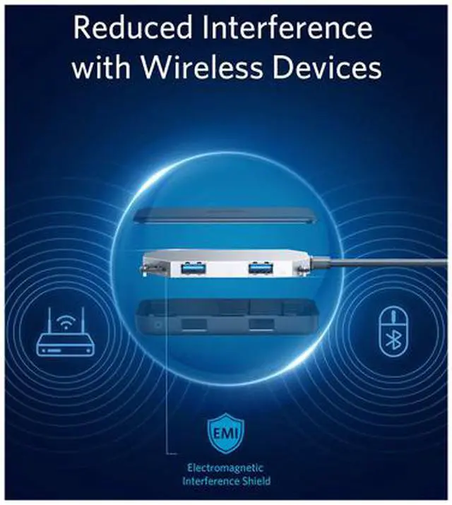 Alt view image 3 of 6 - Anker USB C Hub Adapter, 5-in-1 USB C Adapter, with 4K USB C to HDMI , SD and microSD Card Reader, 2 USB 3.0 Ports, for MacBook Pro 2019/2018/2017, iPad Pro 2019/2018, Pixelbook, XPS, and More