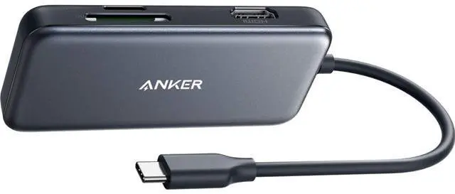 Alt view image 11 of 13 - Anker USB C Hub Adapter, 5-in-1 USB C Adapter, with 4K USB C to HDMI , SD and microSD Card Reader, 2 USB 3.0 Ports, for MacBook Pro 2019/2018/2017, iPad Pro 2019/2018, Pixelbook, XPS, and More