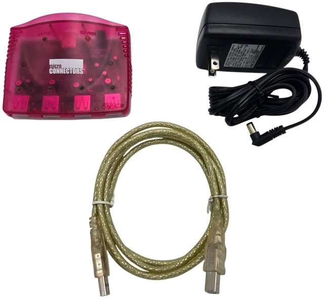 Main image of MICRO CONNECTORS USB 4 Port Flavored Hub - Strawberry (S08-300STW)