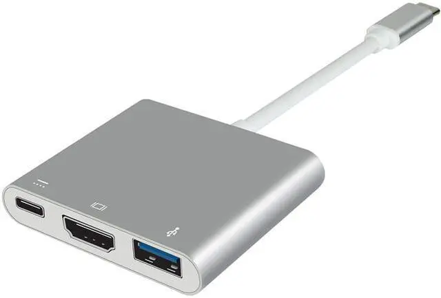 Main image of Diamond Multimedia USB 3.1 Gen1 Type-C to USB 3.0 Type-A, 4K HDMI with Power Delivery Components MD3100CH