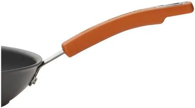 Alt view image 5 of 8 - Rachael Ray Hard-Anodized Nonstick 10-Piece Cookware Set, Gray with Orange Handles