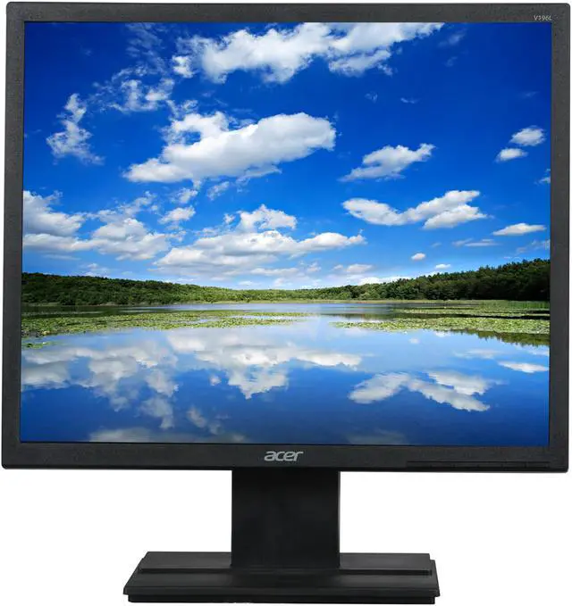 Alt view image 2 of 8 - Acer V196Lbmd Black 19" 5ms LED Backlight Monitors TN Panel 250 cd/m2 ACM 100,000,000:1 (1000:1)  Built-in Speakers