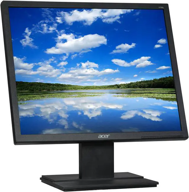 Alt view image 3 of 8 - Acer V196Lbmd Black 19" 5ms LED Backlight Monitors TN Panel 250 cd/m2 ACM 100,000,000:1 (1000:1)  Built-in Speakers