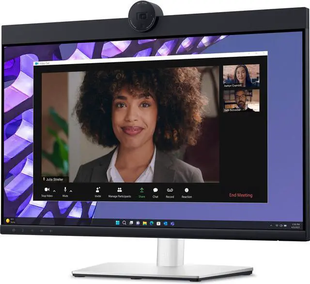 Alt view image 3 of 11 - Dell P2424HEB 24" Class Webcam Full HD LED Monitor - 16:9 - 23.8" Viewable - In-plane Switching (IPS) Technology - LED Backlight - 1920 x 1080 - 16.7 Million Colors - 250 Nit - 5 ms GTG (Fas