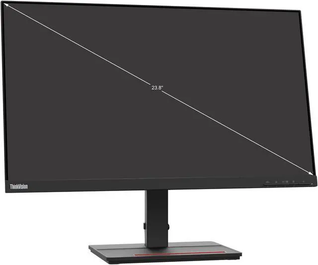 Alt view image 3 of 11 - Lenovo ThinkVision S24e-20 24" (23.8" Viewable) Full HD 1920 x 1080 WLED LCD Monitor - 16:9 - 60 Hz - 4 ms - Raven Black (62AEKAT2US)