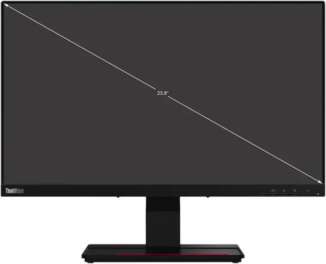 Alt view image 2 of 10 - Lenovo ThinkVision T24t-20 62C5GAR1US Raven Black 23.8" 10-Point Capacitive Touch IPS Monitor Full HD 1920 x 1080 16:9 300 cd/m2
