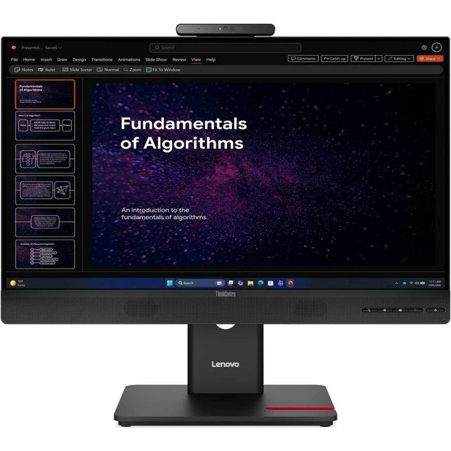 Alt view image 2 of 3 - Lenovo ThinkCentre TIO24 GEN6 24" Class Webcam LED Touchscreen Monitor - 16:9 - 4 ms - 23.8" Viewable - 20 Points Multi-touch Screen - 1920 x 1080 - Full HD - IPS - 16.7M Colors - 250 Nit - 13LBGAR6US