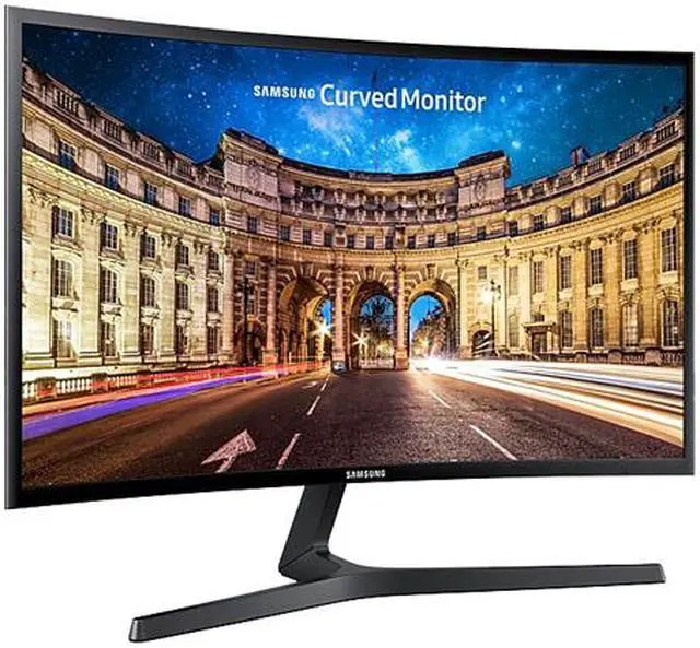 Alt view image 3 of 6 - Samsung C27F396FHN 27" LED LCD Monitor - 16:9 - 4 ms - 1920 x 1080 - 16.7 Million Colors - 250 cd/m² - 3,000:1 - Full HD - HDMI - VGA - 25 W - High Glossy Black