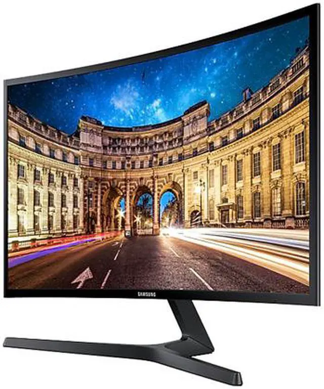 Alt view image 4 of 6 - Samsung C27F396FHN 27" LED LCD Monitor - 16:9 - 4 ms - 1920 x 1080 - 16.7 Million Colors - 250 cd/m² - 3,000:1 - Full HD - HDMI - VGA - 25 W - High Glossy Black