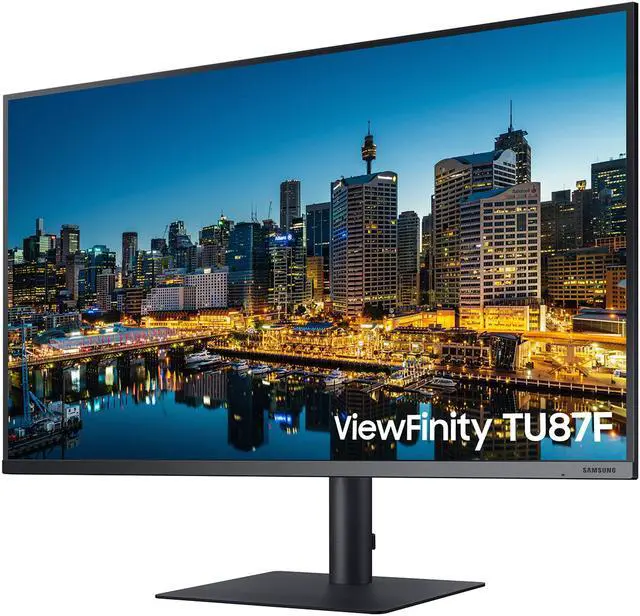 Alt view image 5 of 16 - SAMSUNG Viewfinity TU87F LF32TU874VNXGO 32" 4K UHD Pro Monitor, VA Panel, 60Hz, 5ms, HDR10, sRGB, HDMI, Dual 4K Display, Fully Adjustable Stand, Eye Saver Mode Dark Blue Gray