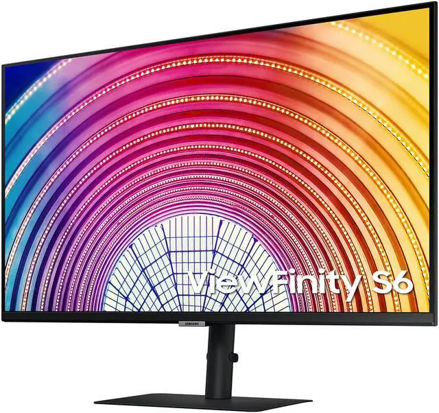 Alt view image 3 of 17 - Samsung ViewFinity LS27A600NWNXGO 27" S60A QHD 2560 x 1440 High Resolution Display Monitor, 75 Hz, IPS, 16:9, 1000:1, HDMI 1.4, VESA Compatible