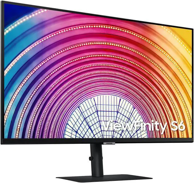 Alt view image 2 of 17 - Samsung ViewFinity LS27A600NWNXGO 27" S60A QHD 2560 x 1440 High Resolution Display Monitor, 75 Hz, IPS, 16:9, 1000:1, HDMI 1.4, VESA Compatible