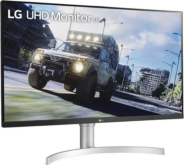 Alt view image 4 of 8 - LG 32UN550-W 32" Monitor UHD 3840 x 2160 4K HDR10 HDMI DisplayPort AMD FreeSync Tilt/Height Adjust