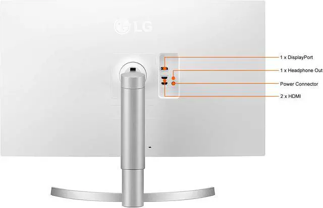 Alt view image 8 of 8 - LG 32UN550-W 32" Monitor UHD 3840 x 2160 4K HDR10 HDMI DisplayPort AMD FreeSync Tilt/Height Adjust