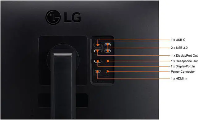 Alt view image 12 of 14 - LG 24BP75Q-B LED Monitor 24" (23.8" Viewable) - 2560 x 1440 QHD - IPS - 300 cd/m2 - 1000:1 - HDR10 - 5 ms - HDMI, DisplayPort, USB-C - Black