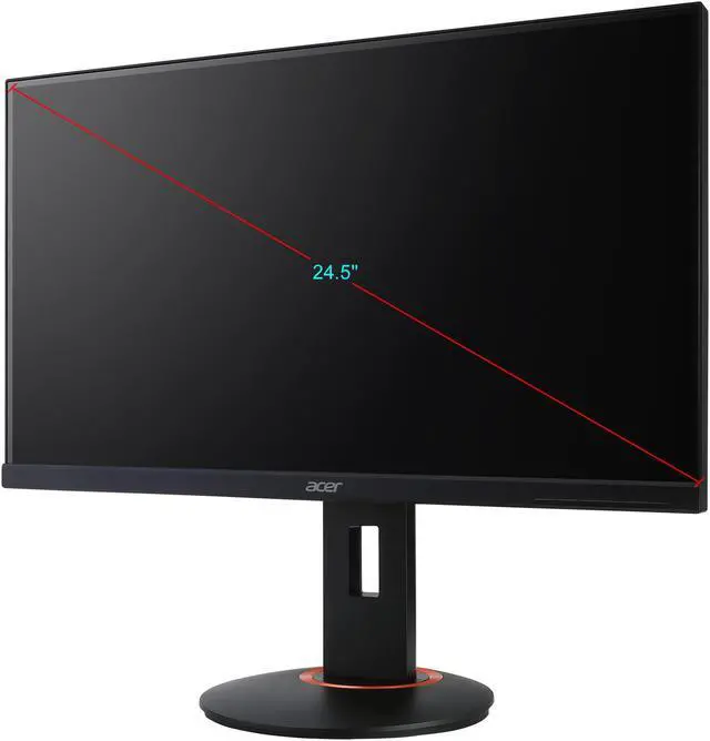 Alt view image 2 of 17 - Acer XF250Q Bbmiiprx 25" (Actual size 24.5") Full HD 1920 x 1080 1ms (GTG) 144Hz TN FreeSync Gaming Monitor