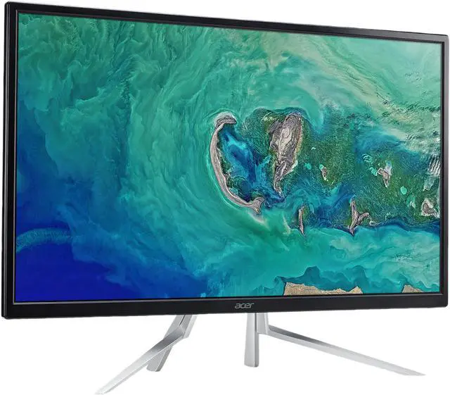 Alt view image 2 of 7 - Acer ET322QU 32" WQHD 2560 x 1440 2K Resolution 75Hz VGA HDMI DisplayPort AMD Radeon FreeSync Built-in Speakers Backlit LED IPS Monitor