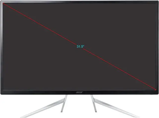 Alt view image 7 of 7 - Acer ET322QU 32" WQHD 2560 x 1440 2K Resolution 75Hz VGA HDMI DisplayPort AMD Radeon FreeSync Built-in Speakers Backlit LED IPS Monitor