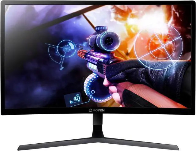 Alt view image 4 of 8 - Aopen 24HC1QR Pbidpx 24" (23.6" Viewable) 144hz Full HD 1920 x 1080 Curved 1800R FreeSync Gaming Monitor with DVI, HDMI and DisplayPort