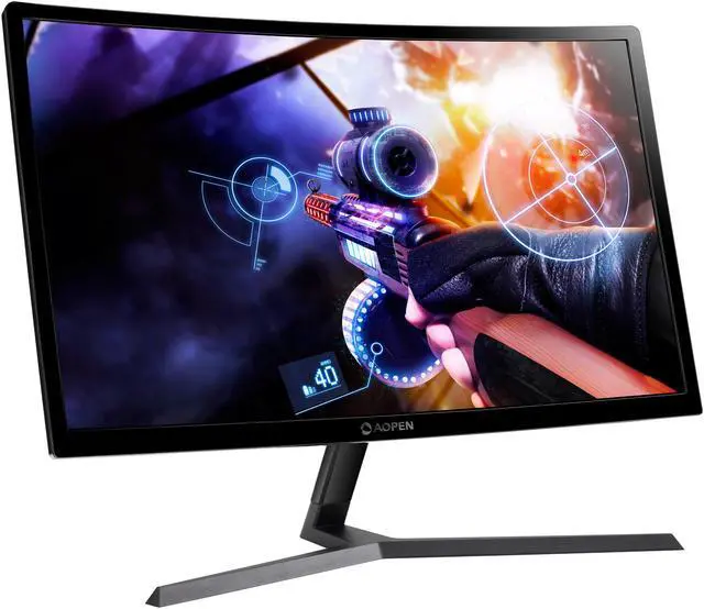 Alt view image 3 of 8 - Aopen 24HC1QR Pbidpx 24" (23.6" Viewable) 144hz Full HD 1920 x 1080 Curved 1800R FreeSync Gaming Monitor with DVI, HDMI and DisplayPort
