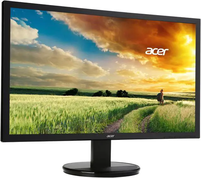 Alt view image 3 of 7 - Acer K242HL Dbid 24" Black 1ms Response Time LED Monitor 1920 x 1080 Widescreen 16:9 250 cd/m2 1000:1 VGA, DVI, HDMI