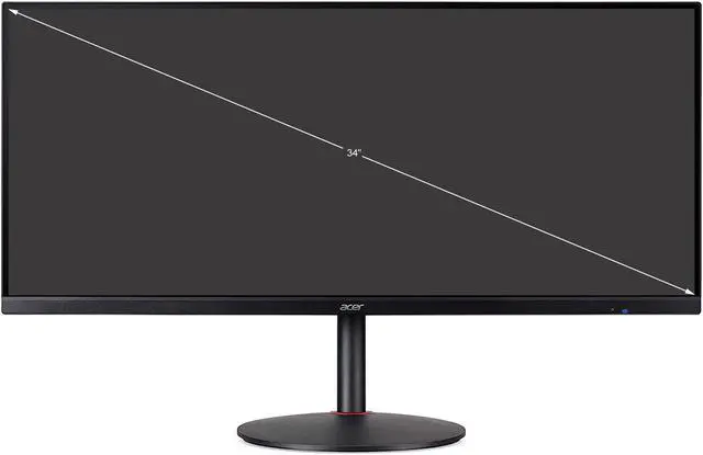 Alt view image 2 of 12 - Acer Nitro XV340CK 34" 144Hz 1ms IPS UWQHD 2K Gaming Monitor 3440 x 1440 Widescreen AMD FreeSync Technology 21:9, 2x HDMI, 2x DisplayPort, USB 3.0