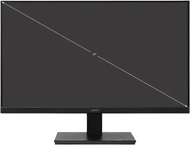 Alt view image 2 of 9 - Acer V247W BIP 24" WUXGA 1920 x 1200 75Hz 4ms LED LCD Monitor UM.FV7AA.001