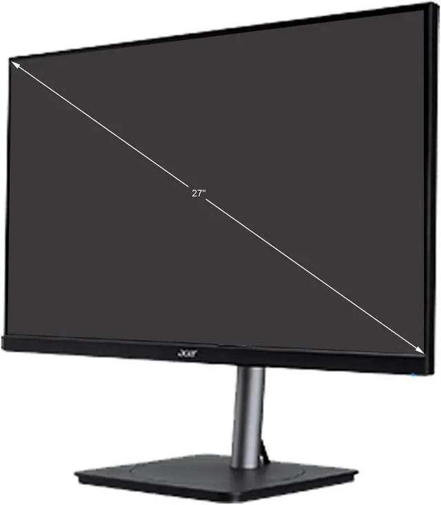 Alt view image 2 of 8 - Acer CB273U 27" WQHD LED LCD Monitor - 16:9 - Black - 27" Class - In-plane Switching (IPS) Technology - 2560 x 1440 - 16.7 Million Colors - FreeSync (DisplayPort/HDMI) - 350 Nit - 1 ms - 75