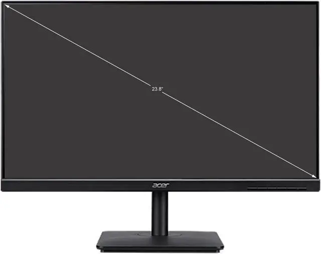 Alt view image 7 of 9 - Acer VA241Y 24" (23.8" Viewable) Full HD LED LCD Monitor - 16:9 - Black - Vertical Alignment (VA) - 1920 x 1080 - 16.7 Million Colors - 250 Nit - 4 ms - 75 Hz Refresh Rate - HDMI - VGA