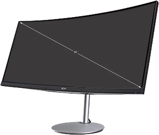 Alt view image 3 of 7 - Acer CB342CUR 34" LED LCD Monitor - 21:9 - Black - 34" Class - In-plane Switching (IPS) Technology - 3440 x 1440 - 1.07 Billion Colors - FreeSync (DisplayPort/HDMI) - 300 Nit - 1 ms - 60 Hz