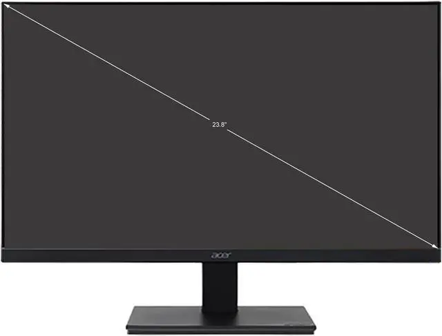 Alt view image 2 of 9 - Acer V247Y Abi 24" (23.8" viewable) Full HD LCD Monitor - 16:9 - Black - Vertical Alignment (VA) - 1920 x 1080 - 16.7 Million Colors - 250 Nit - 4 ms - 75 Hz Refresh Rate - HDMI - VGA