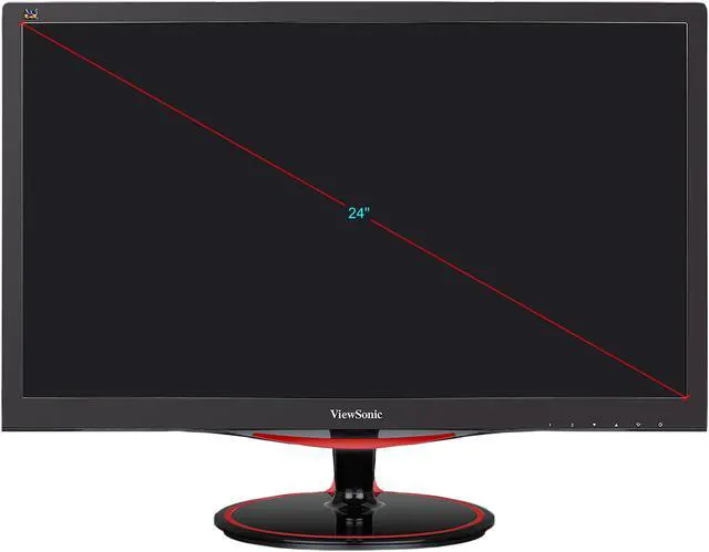 Alt view image 14 of 14 - ViewSonic VX2458-MHD 24 Inch 1080p 1ms 144Hz Gaming Monitor with FreeSync Premium Flicker-Free and Blue Light Filter HDMI and DP