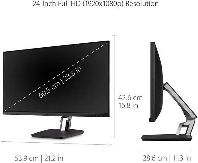 Alt view image 5 of 15 - ViewSonic TD2455 24 Inch 1080p IPS 10-Point Multi Touch Screen Monitor with Advanced Dual-Hinge Ergonomics USB C HDMI and DisplayPort Out