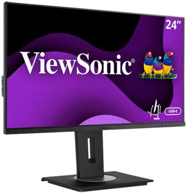 Alt view image 3 of 16 - ViewSonic VG2456A 24 Inch 1080p IPS Monitor with USB C 3.2 with 90W Power Delivery, Docking Built-In, RJ45, 40 Degree Tilt Ergonomics for Home and Office