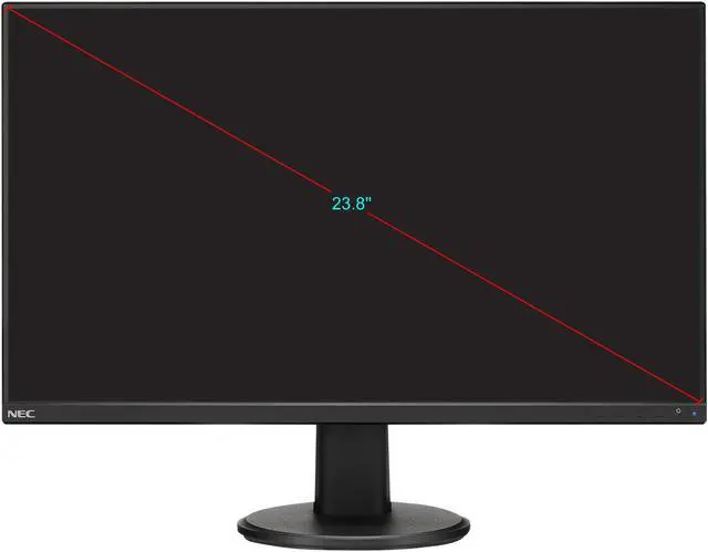 Alt view image 7 of 11 - NEC AS241F-BK 24" (Actual size 23.8") 1920 x 1080 Full HD 6ms DisplayPort HDMI VGA Flicker-Free Low Blue Light Backlit LED IPS Monitor