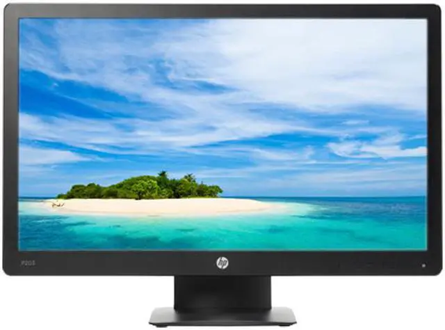 Alt view image 2 of 3 - HP Pro P203 X7R53AA 20" Monitor, 1600x900, 5ms, DP, VGA, Tilt