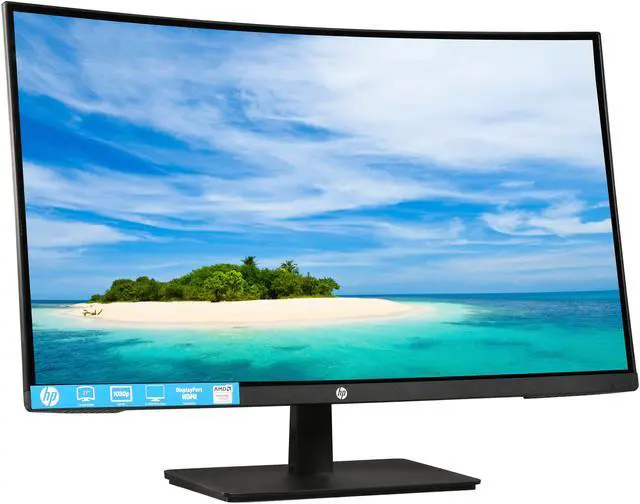 Alt view image 4 of 8 - HP 27b 27" LED Monitor 16:9 Full HD 1920 x 1080 16.7 Million Colors 300 cd/m2 DCR 10,000,000:1 HDMI, DisplayPort WEEE, cTUVus, China Energy Label (CEL), EP