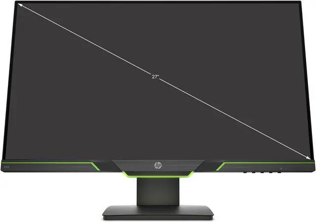 Alt view image 2 of 2 - HP X27i 27” 2k Gaming Monitor with AMD FreeSync, 1440p 144Hz, QHD, IPS, Ambient Lighting, Height Adjustable, Narrow Bezel (8AG16AA)