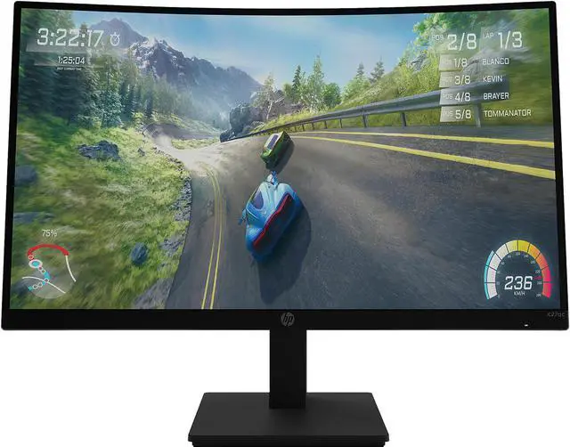 Main image of HP X27C 27" Full HD 1920 x 1080 165 Hz FreeSync Premium (AMD Adaptive Sync) Curved Monitor