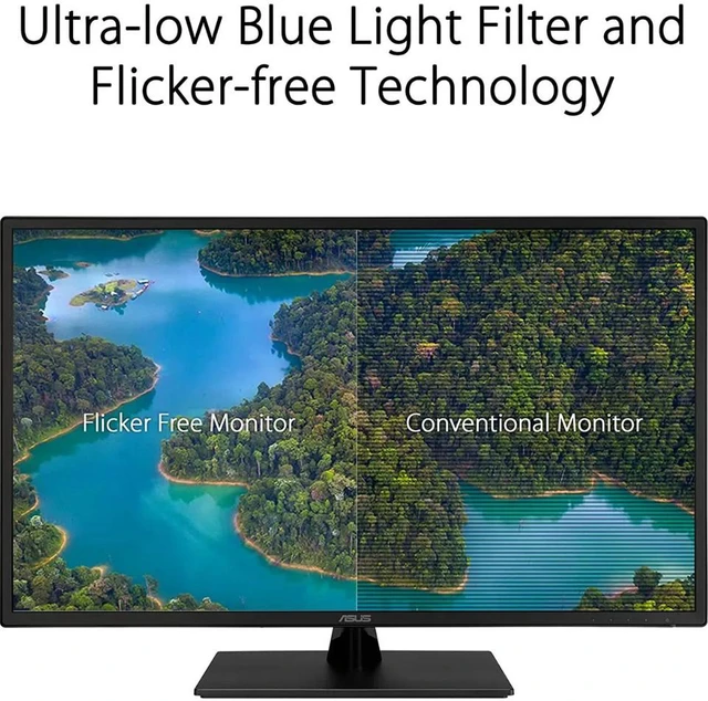Alt view image 4 of 6 - ASUS VA329HE 31.5" Monitor 16:9 Aspect Ratio, FHD (1920 x 1080), 75Hz, Flicker Free, HDMI, VGA, Tilt Height Adjustment (90LM07F1-B01BB0)