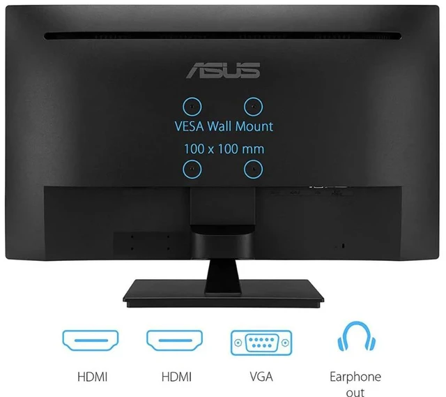 Alt view image 6 of 6 - ASUS VA329HE 31.5" Monitor 16:9 Aspect Ratio, FHD (1920 x 1080), 75Hz, Flicker Free, HDMI, VGA, Tilt Height Adjustment (90LM07F1-B01BB0)