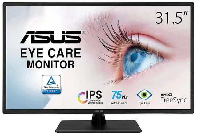 Alt view image 2 of 6 - ASUS VA329HE 31.5" Monitor 16:9 Aspect Ratio, FHD (1920 x 1080), 75Hz, Flicker Free, HDMI, VGA, Tilt Height Adjustment (90LM07F1-B01BB0)