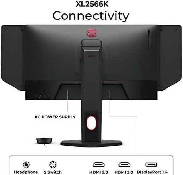Alt view image 4 of 12 - BenQ Zowie XL2566K 24.5" Full HD LED Gaming LCD Monitor - 16:9 - Dark Gray - 25" Class - Twisted nematic (TN) - 1920 x 1080 - 360 Hz Refresh Rate - HDMI - VGA